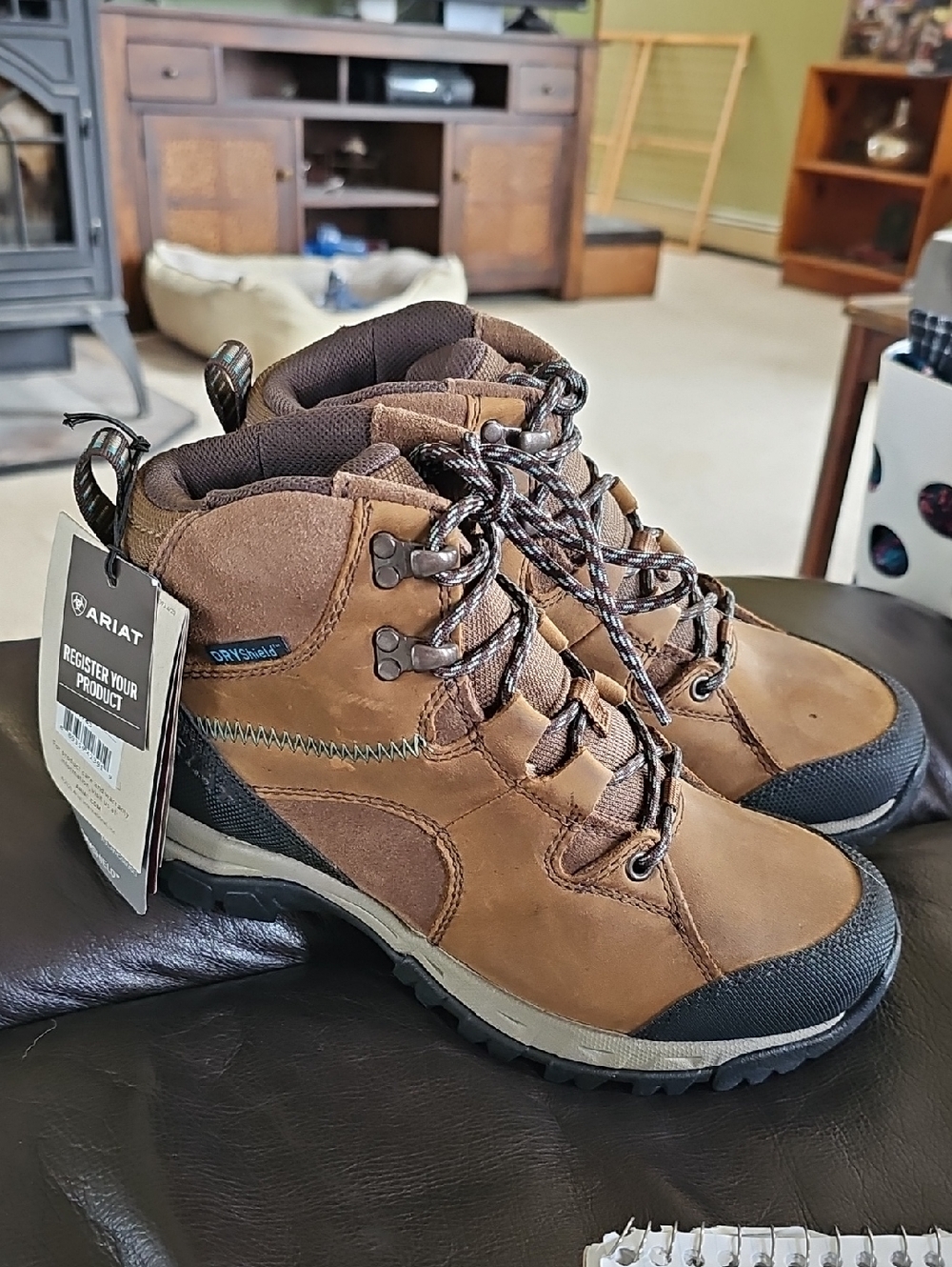 NWT Ariat Brown, Waterproof  Women's Trail Boots